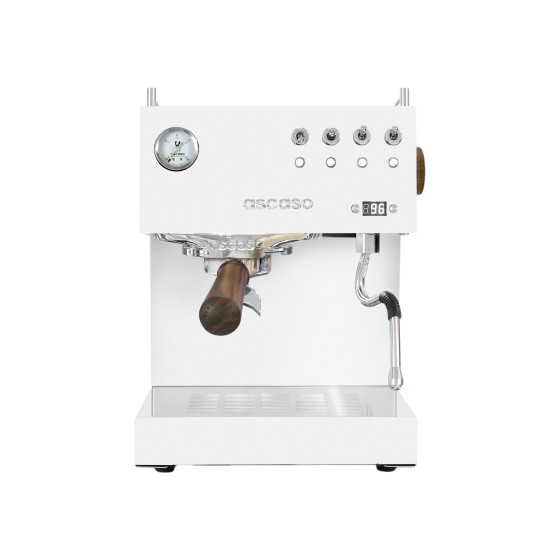 Ascaso Steel Uno PID White&Wood - Espresso Coffee Machine, Pro For Home