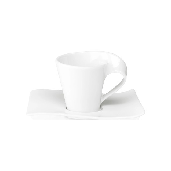 Filiżanka do kawy ze spodkiem Villeroy & Boch NewWave Caffe, 2 × 140 ml