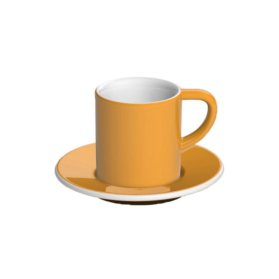 Espresso Cup With A Saucer Loveramics Bond Yellow, 80 Ml