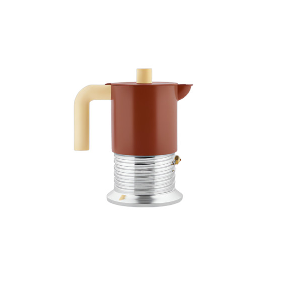 Alessi Vite PM01/3 BR mutteripannu induktioliedelle – 3 kuppia, ruskea