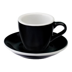 Чашка с блюдцем Loveramics «Egg Black» Espresso, 80 мл