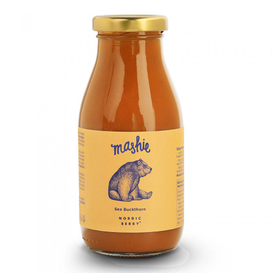 Šaltalankių uogų tyrė "Mashie" 250ml Šaltalankių uogų tyrė "Mashie" 250ml