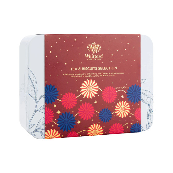 Zestaw z herbatą i ciastkami Whittard of Chelsea Tea & Biscuit Selection, 400 g
