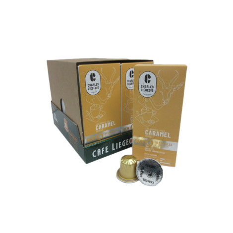 Koffiecapsules compatibel met Nespresso® Charles Liégeois Caramel, 10 pcs.