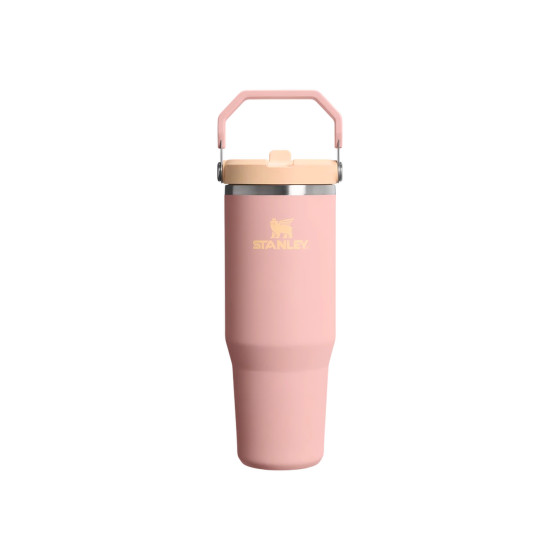 Stanley Peach Iceflow™ Flip Straw Rose Insulated Tumbler, 0.89L