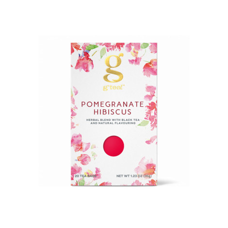 Kruidenthee g’tea! Pomegranate Hibiscus, 20 st.