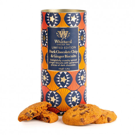 Kakor Whittard of Chelsea Limited Edition Dark Chocolate Chip & Ginger, 150 g