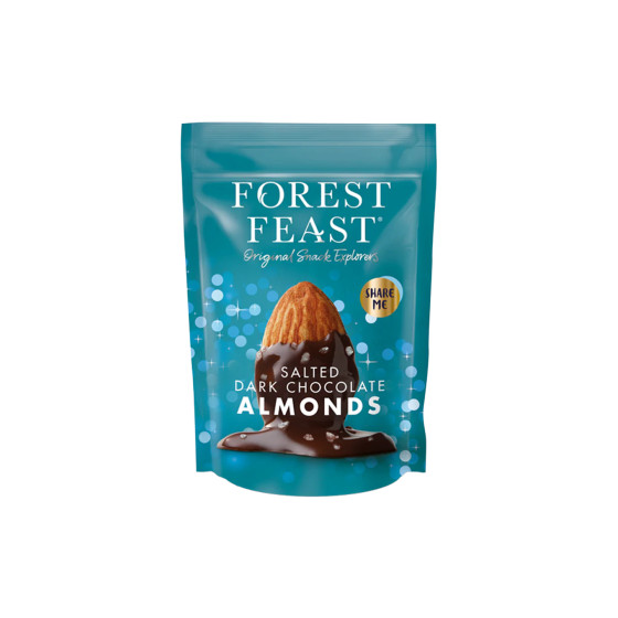 Forest Feast Salzmandeln umhüllt von Zartbitterchokolade, 120 g