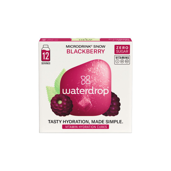 Waterdrop Microdrink Blackberry Vitamindrink-Würfel, 12 Stück.