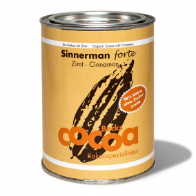Bio-Kakao Becks Cacao „Sinnerman forte“ mit Zimt, 250 g