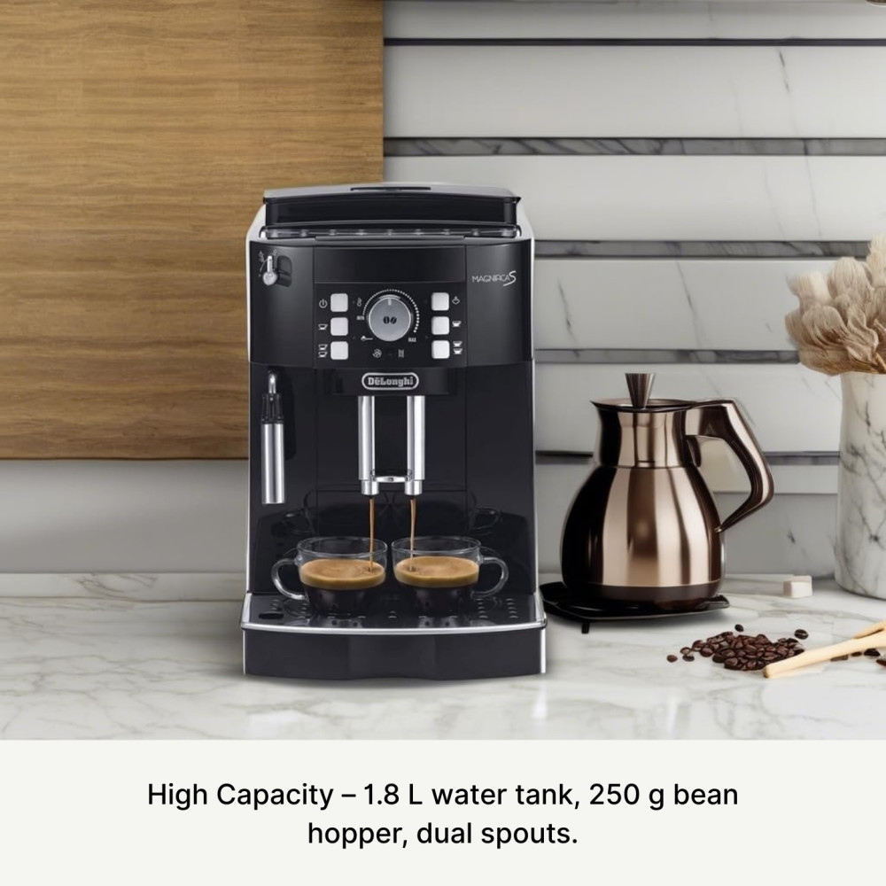 DeLonghi Magnifica S ECAM 21.117.B Bean to Cup Coffee Machine