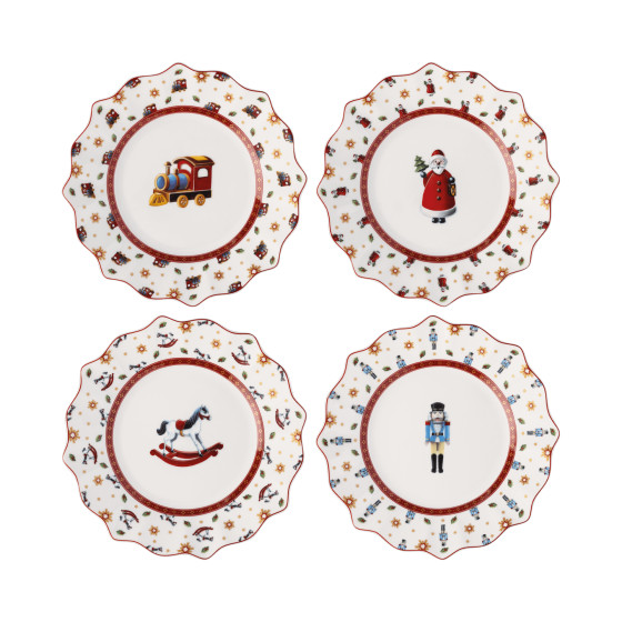 Villeroy & Boch Toy's Delight Anniversary Edition zestaw 4 talerzy, 24 cm
