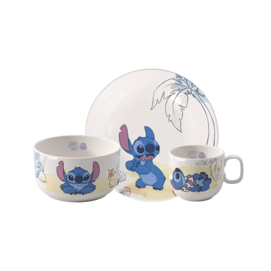 Villeroy & Boch Disney Stitch Zestaw naczyń dla dzieci, 3 el.