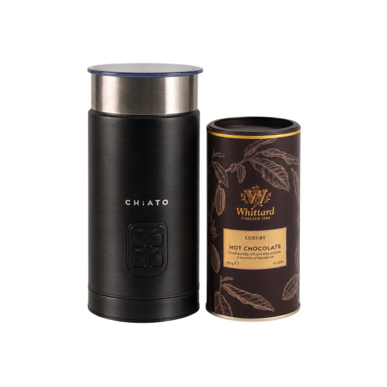 CHiATO milkPLAY mj&ouml;lkskummare och Whittard of Chelsea Luxury varm choklad-set