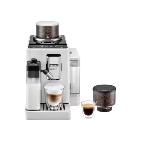 DeLonghi Rivelia EXAM440.55.W Bean to Cup Coffee Machine – White