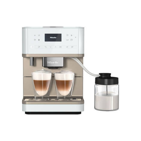 Miele CM 6360 MilkPerfection Lotosweiß Kaffeevollautomat – Weiß