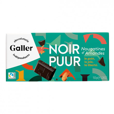 Tabliczka czekolady Galler Noir 70% Nougatine, 150 g