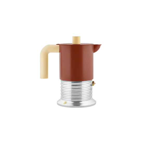 Alessi Vite PM01/6 BR mutteripannu induktioliedelle – 6 kuppia, ruskea
