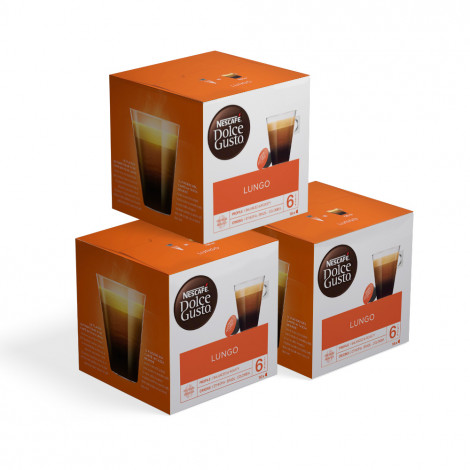 Kafijas kapsulu komplekts piemērots Dolce Gusto® automātiem NESCAFÉ Dolce Gusto  “Lungo”, 3 x 16 gab.