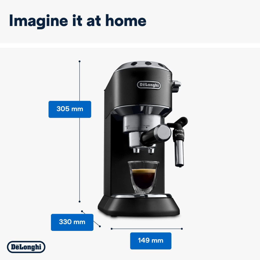 DeLonghi エスプレッソマシン ブラック DeLonghi エスプレッソマシン 黒 De'Longhi エスプレッソマシン 黒