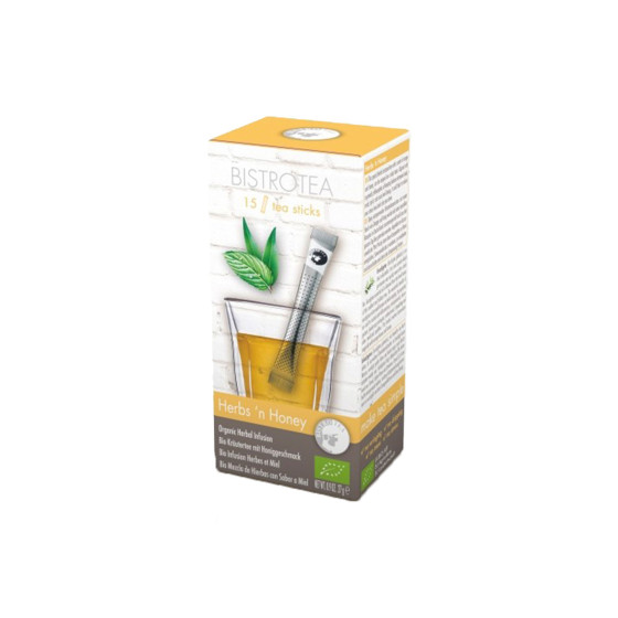 Organic Herbal Infusion Bistro Tea Herbs'n Honey, 15 Pcs.