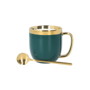 Cup with a spoon Homla SINNES Green, 280 ml