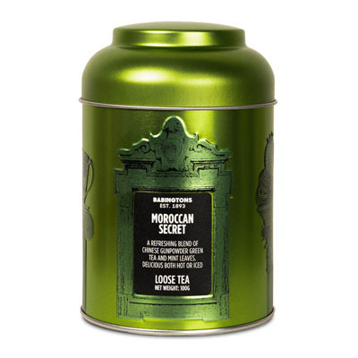 Vihreä tee Babingtons ”Moroccan Secret” metallipurkissa, 100 g