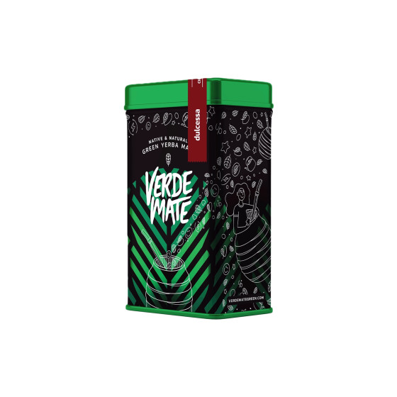 Mate-Tee Verde Mate Green Dulcessa in einer Dose mit Spender, 500 g