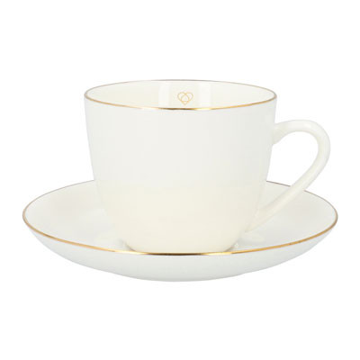 Tasse mit Untertasse Homla AURO, 210 ml