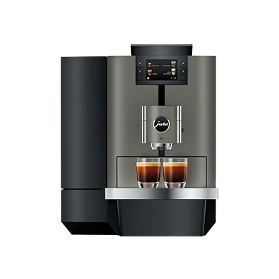 Ekspres automatyczny JURA X10c Dark Inox (EA) – do biura, czarny/szary