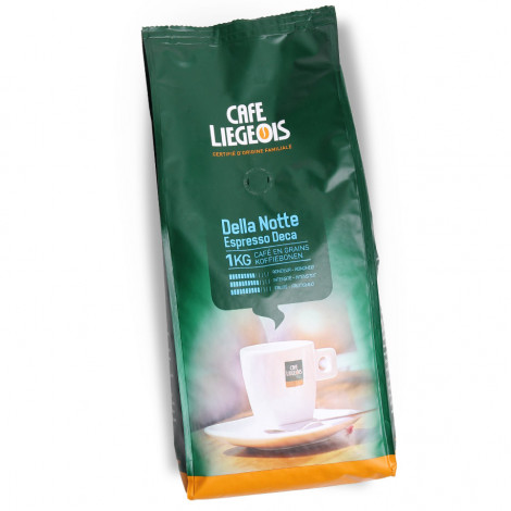 Grains de café Liégeois décaféiné Della Notte Deca, 1 kg