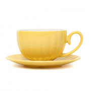 Tasse mit Untertasse Homla MINA Yellow, 280 ml