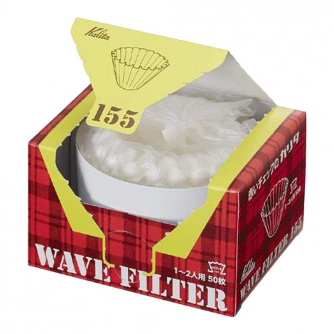 Filtry papierowe Kalita Wave #155 White, 50 szt.