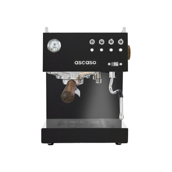 Ascaso Steel Duo PID Espresso Coffee Machine - Black&Wood