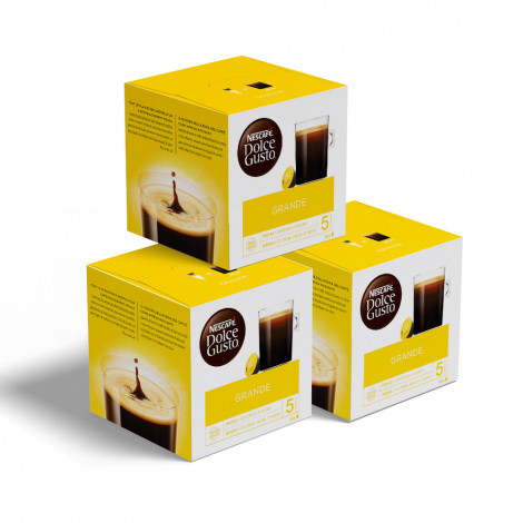 Lot de capsules de café NESCAFÉ® Dolce Gusto® “Grande”, 3 x 16 pcs.