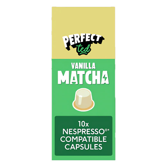 Vaniljsmakande matchakapslar för Nespresso® Original kaffemaskiner PerfectTed, 10 st.