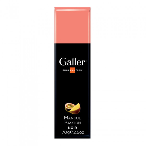 Šokoladinis batonėlis Galler „Mangue Passion Noir“, 70 g Šokoladinis batonėlis Galler „Mangue Passion Noir“, 70 g