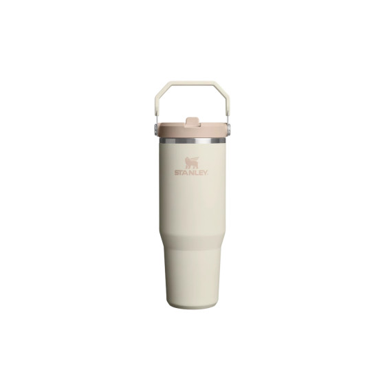 Stanley IceFlow™ Flip Straw 2.0 Cream vattenflaska, 0,6 l - krämfärgad