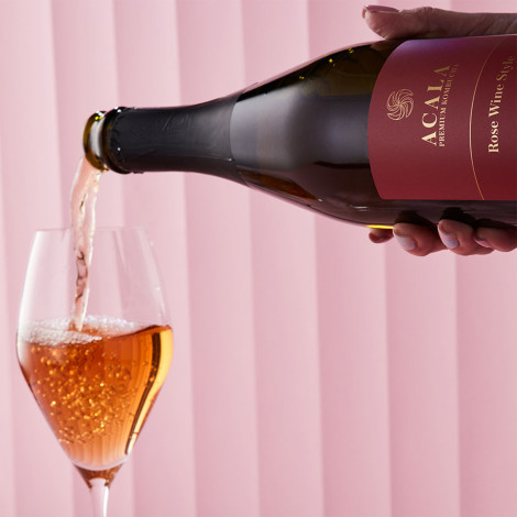 Luomu hieno kuohuva fermentoitu teejuoma ACALA Premium Kombucha Rose Wine Style, 750 ml