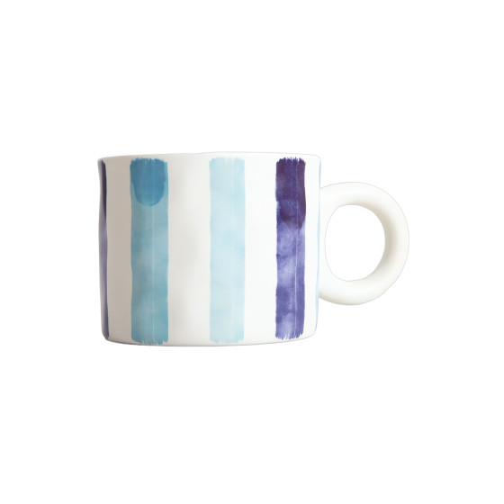 Homla TERNA Blue Stripes mugg, 350 ml