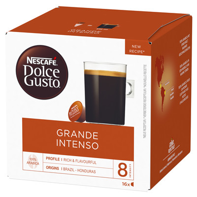 Capsules de café NESCAFÉ® Dolce Gusto® Grande Intenso, 16 pièces.