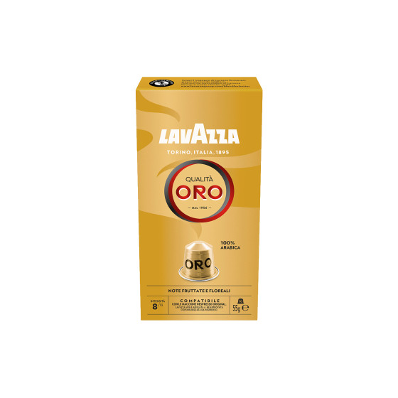 Kaffekapslar för Nespresso® maskiner Lavazza Qualita Oro, 10 st.