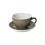 Café Latte-kopp med ett underlägg Loveramics Egg Granite 300ml