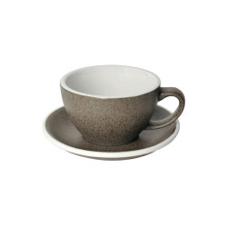 Café Latte-kopp med ett underlägg Loveramics Egg Granite 300ml