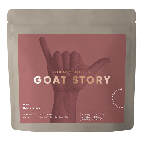 Spezialitätenkaffee Goat Story Kenya Ndaroini, 250 g ganze Bohne