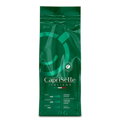 Gemahlener Kaffee Caprisette „Italiano“, 250 g