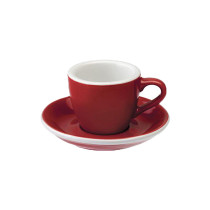 Espresso cup with a saucer Loveramics Egg Red, 80 ml