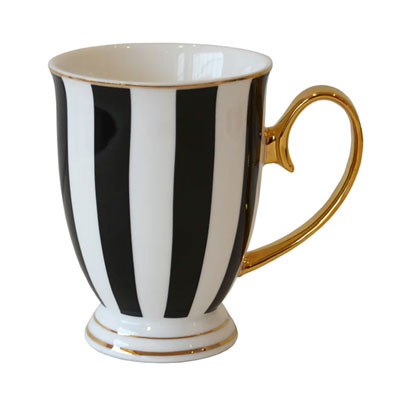 Mug Bombay Duck “Monte Carlo Stripy Black/White”, 300 ml