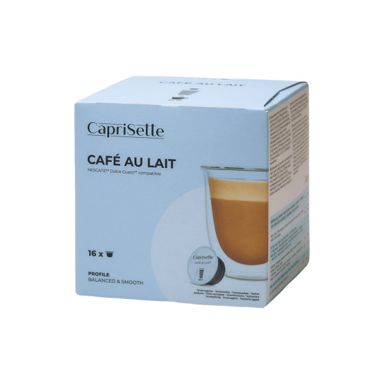 Kaffekapslar kompatibla med NESCAF&Eacute;&reg; Dolce Gusto&reg; Caprisette Caf&eacute; au Lait, 16 st.