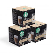 NESCAFÉ® Dolce Gusto® -koneille sopiva kahvikapselisarja Starbucks ”Latte Macchiato”, 3 x 6+6 kpl.